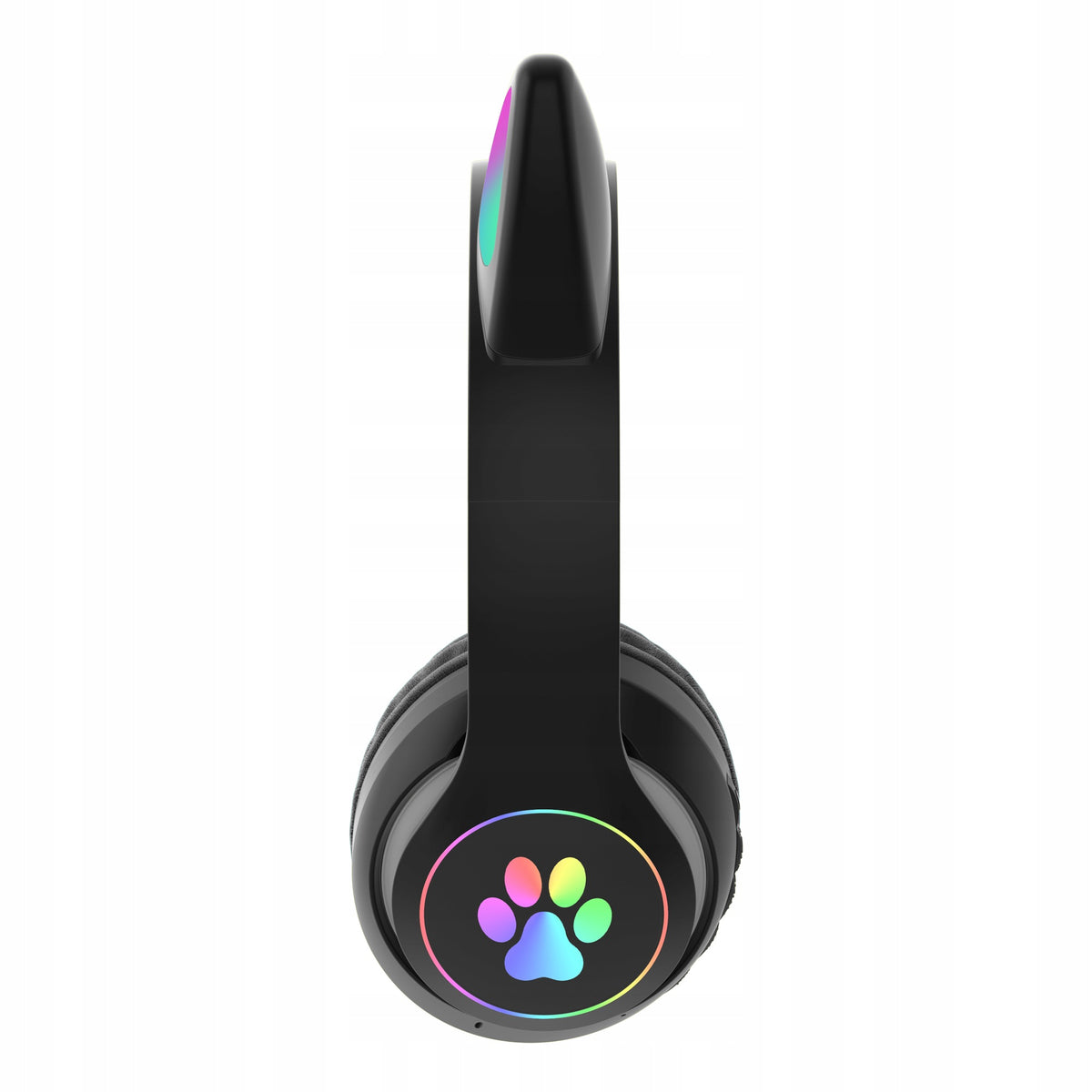KIDS HEADPHONES BLUETOOTH LED / CAT EARS, BLACK / BLACK Brand no brand