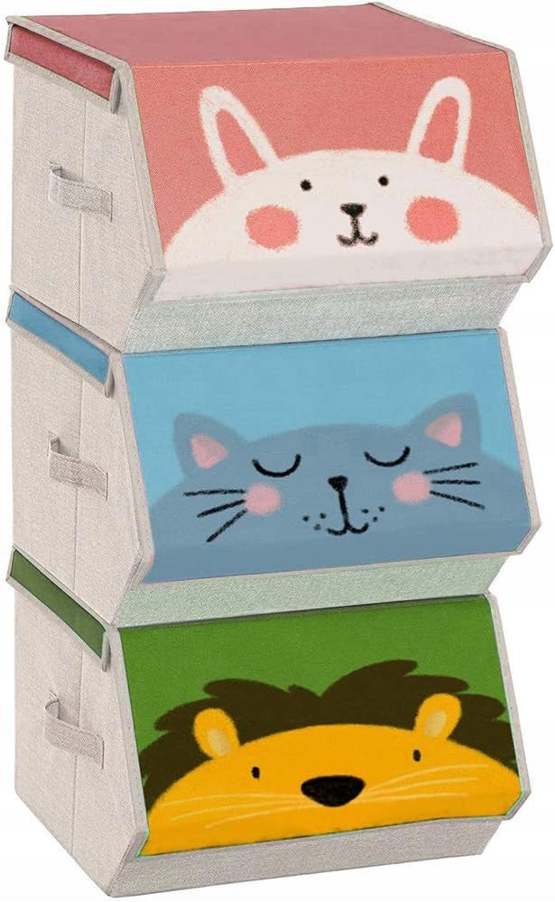 KIDS TOY CONTAINERS BASKETS FOLDING ORGANIZERS 3 PCS Manufacturer code RFB760P01