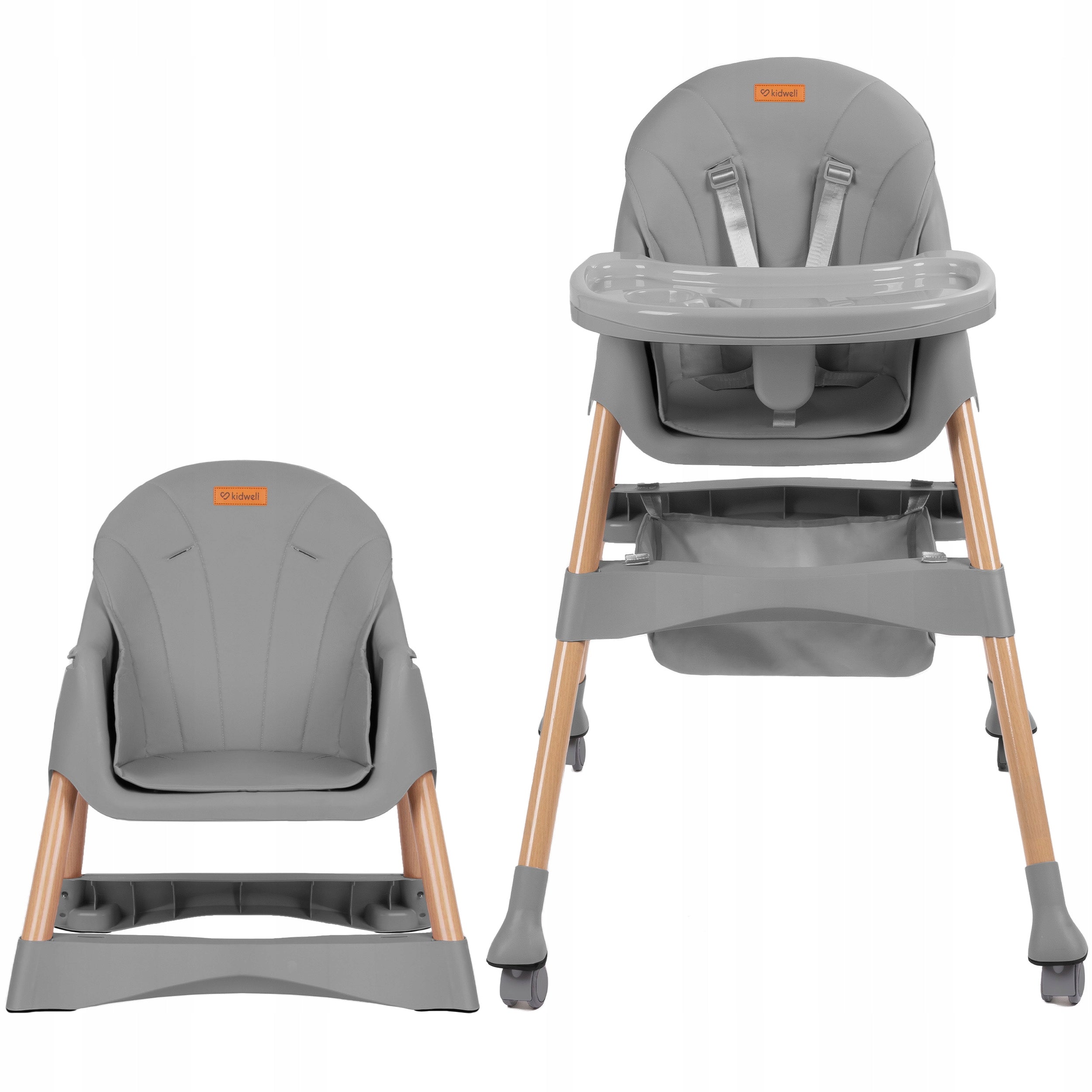 KIDWELL KARIMI HIGH CHAIR FOR FEEDING WHEELS 2IN1