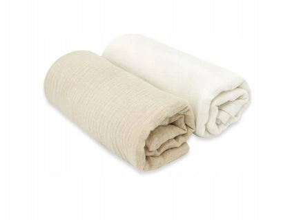KIECZMERSKI Diapers 80x80 +/- 3 cm MUSLIN cotton 100% cream / warm... Brand no brand