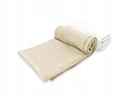 KIECZMERSKI Diapers 80x80 +/- 3 cm MUSLIN cotton 100% cream / warm... Kind muslin