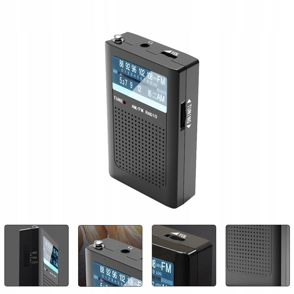KIESZONKOWE RADIO AM/ MINI 2 Z WYŚWIETLACZEM LCD Brand no brand