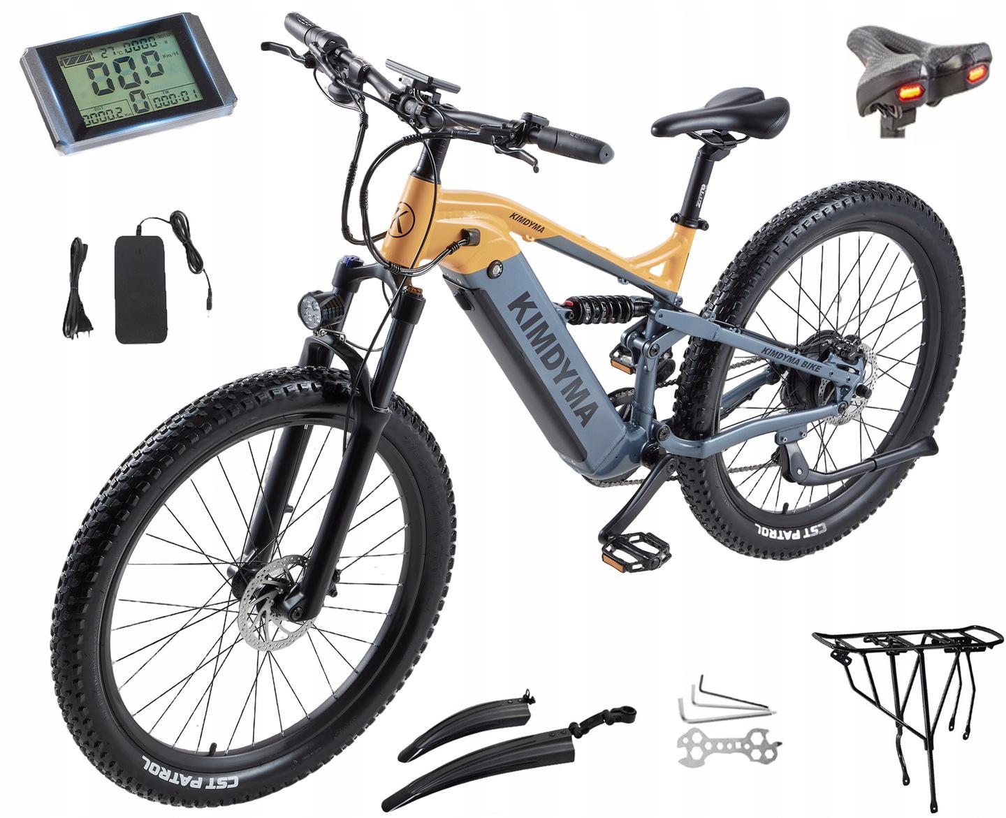 KIMDYMA K01 electric bike 250W 48V 20Ah 120HP MTB oil brakes 27.5" Packaging status original