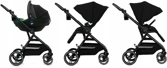 KINDERKRAFT STROLLER YOXI FRONT-BACK STROLLER FOR BABY UP TO 22 KG Color black