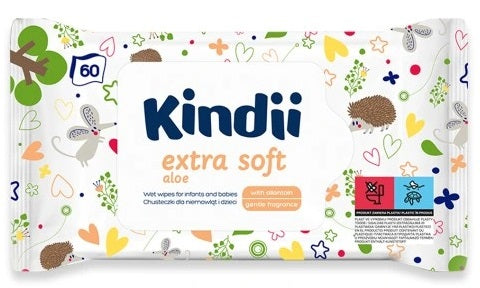 KINDII Extra Soft Wet Wipes 60pcs