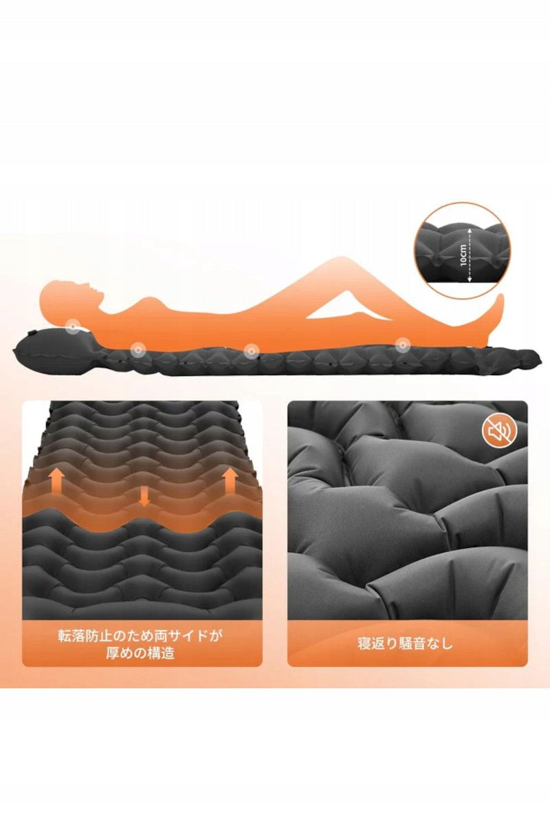 KING CAMP Inflatable Hiking Mattress Deluxe 10 KM2401 grey Packaging status original