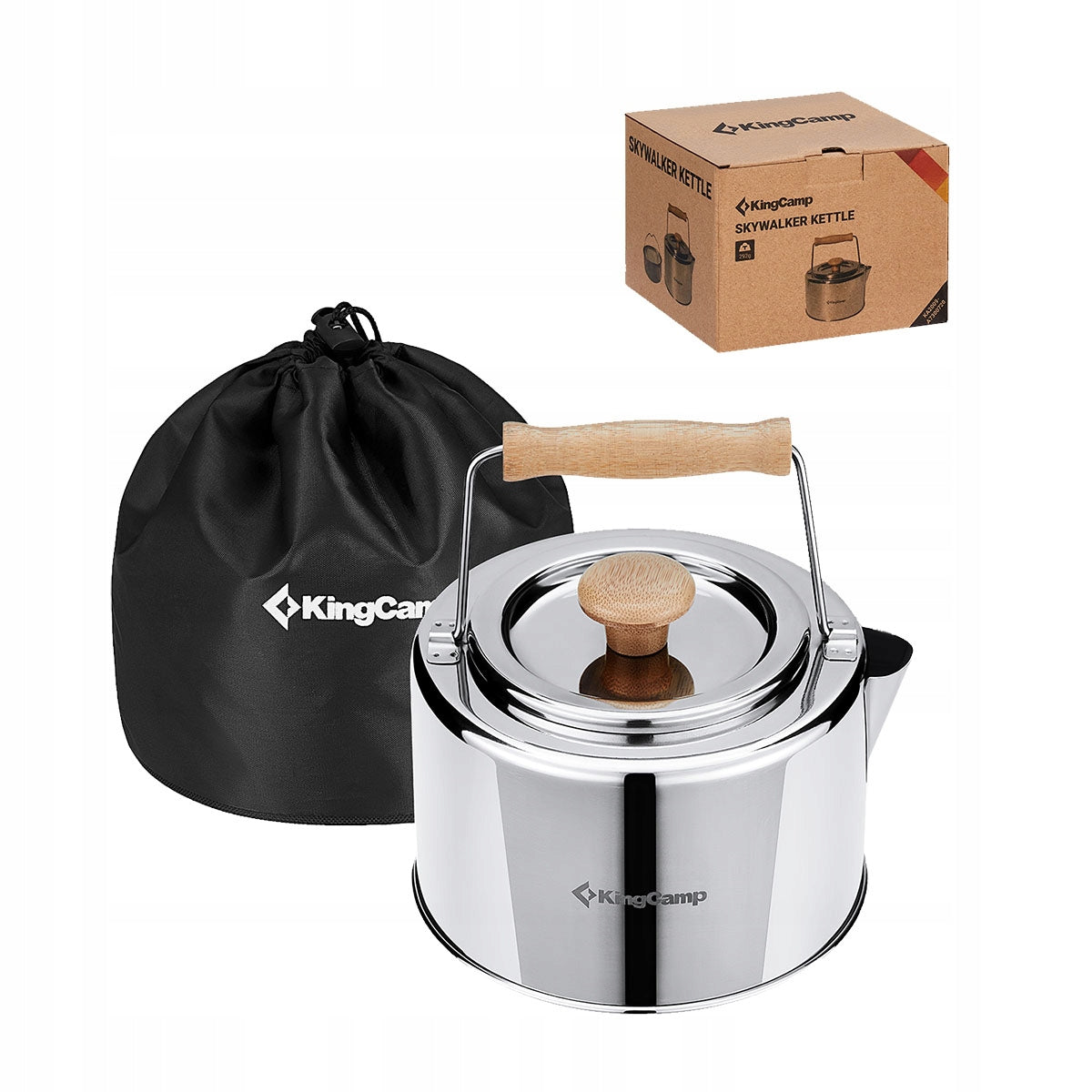 KING CAMP Skywalker Steel Camping Kettle Packaging status original
