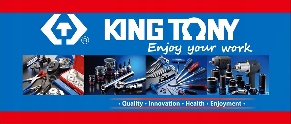 KING TONY Long socket wrench 1/4" 12-ANGLE Cr-V 11 x 50 mm 223011M PRO Key type socket