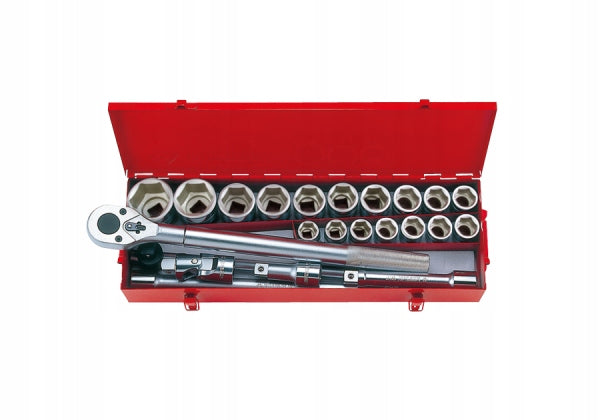KING TONY SOCKET WRENCHES 3/4'' 23 PCS 21 - 50MM