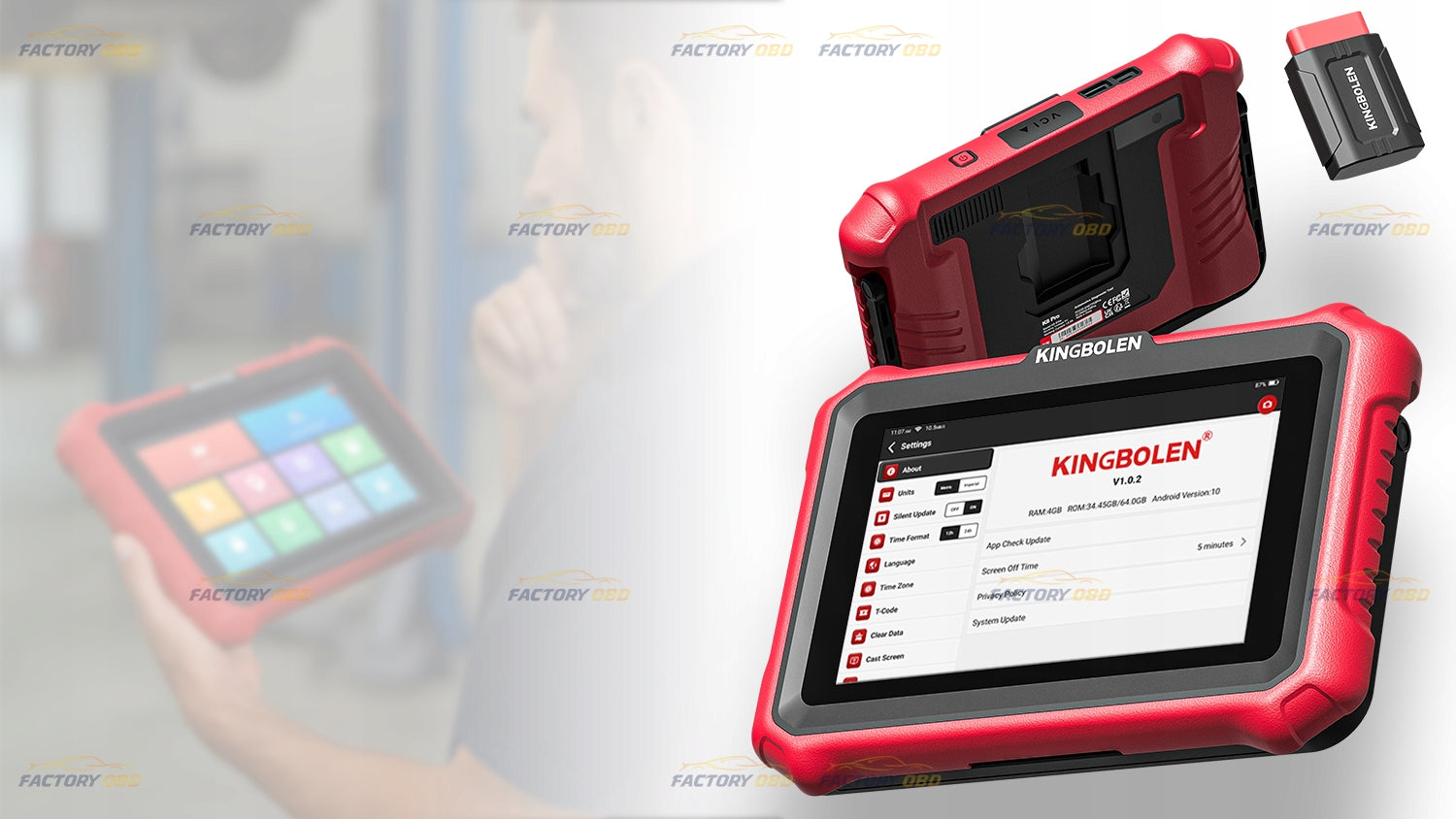 KINGBOLEN K8 PRO OBDII DIAGNOSTIC INTERFACE DOIP Lifetime Update Software Customs tariff code 90268020