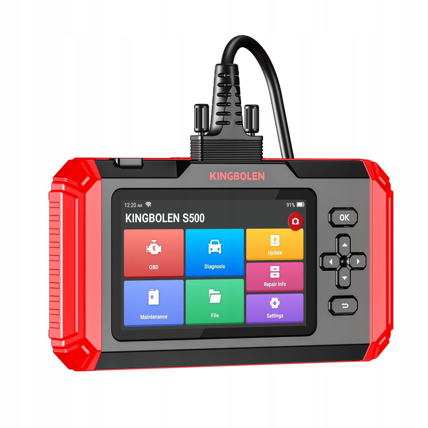 KINGBOLEN S500 OBD2 DIAGNOSTIC INTERFACE FREE UPDATES POLISH Batteries included yes