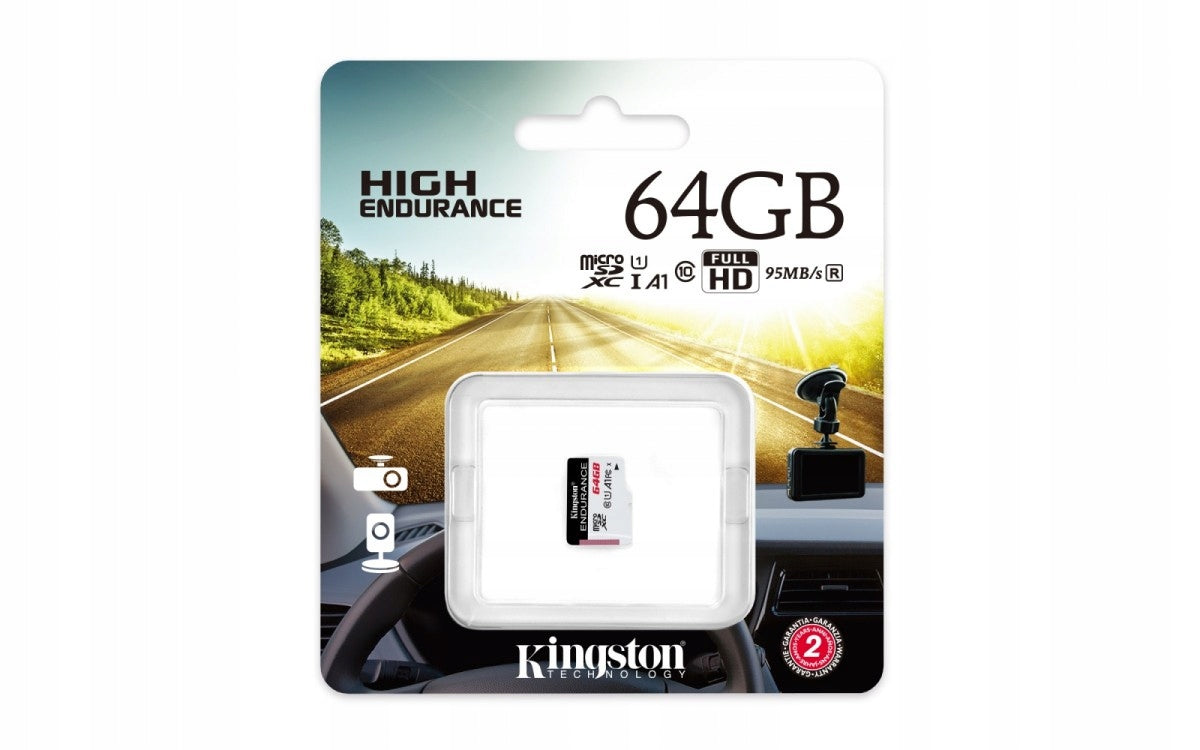 KINGSTON 64 GB micro SD XC UHS ENDURANCE FOR CAMERAS Model SDCE/64GB