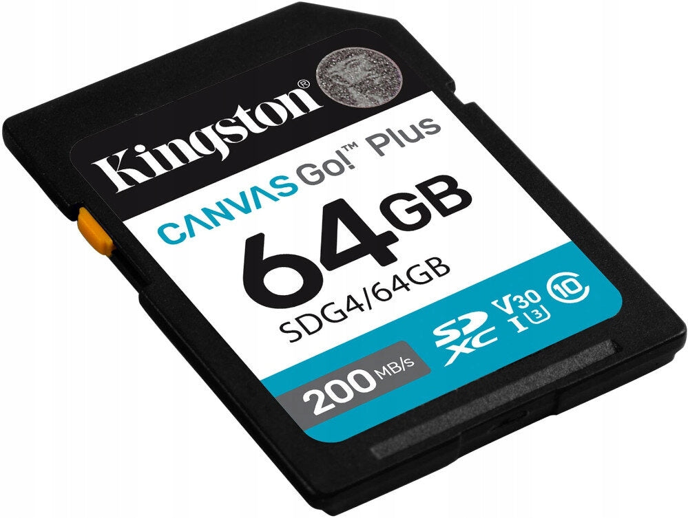 KINGSTON Canvas Go! Plus SDXC 64GB Memory Card Speed classes C10 U3 V30