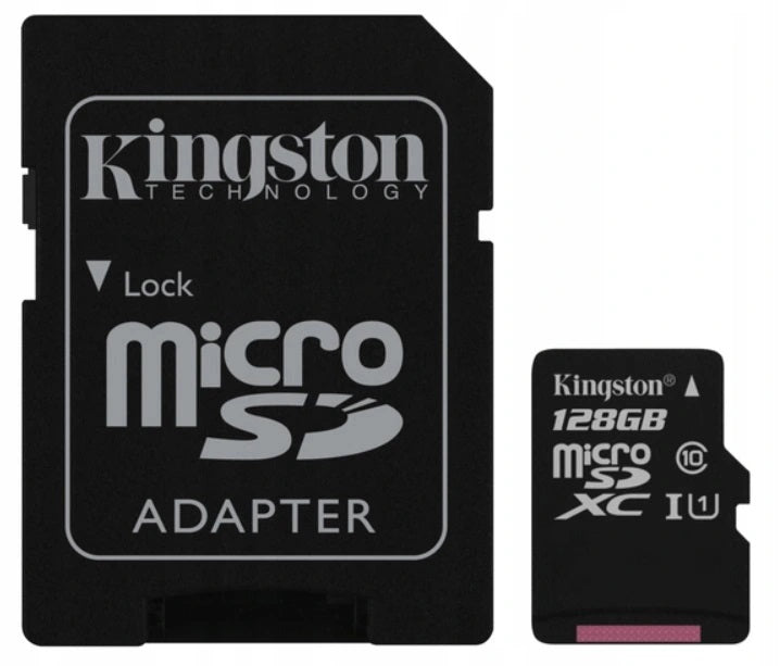 KINGSTON MEMORY CARD 128GB MICRO SD CLASS 10 Packaging status original