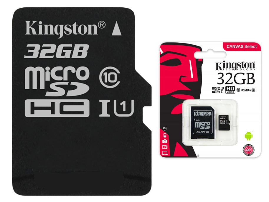 KINGSTON MEMORY CARD 32GB MICRO CL 10 + ADAPTER Manufacturer Kingston
