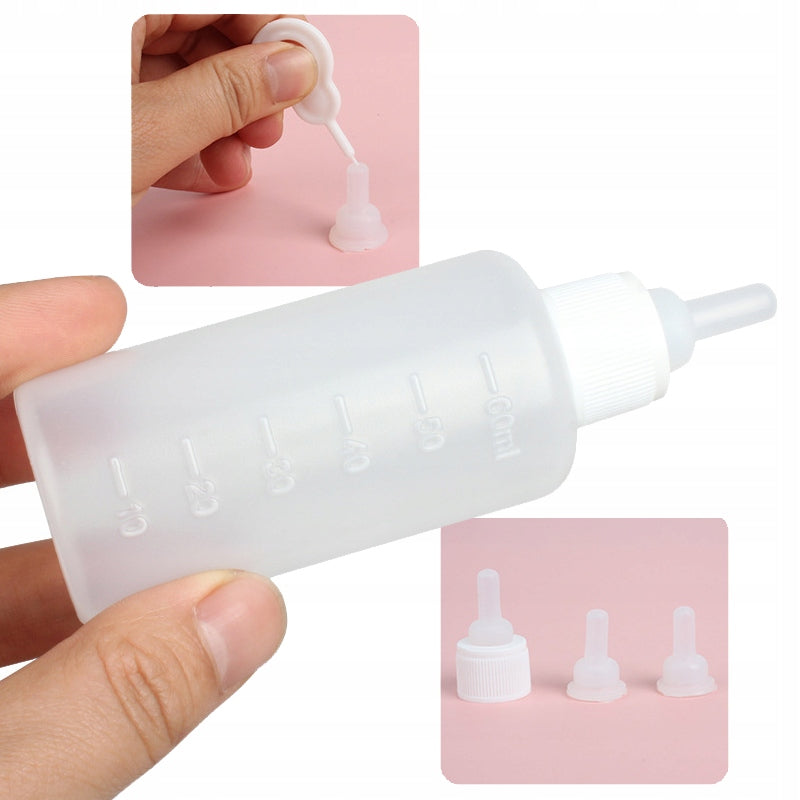 KIT FOR FEEDING PUPPIES KITTENS SMALL ANIMALS BOTTLE PACIFIERS ZK7 Capacity 0.06 l