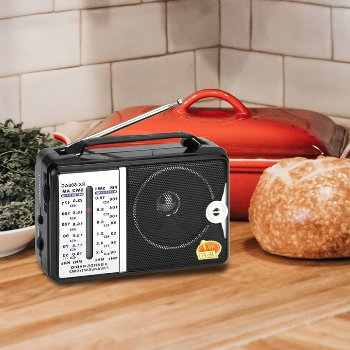 KITCHEN RADIO 230V PORTABLE BATTERY OPERATED R20 FM AM SW Model MV2