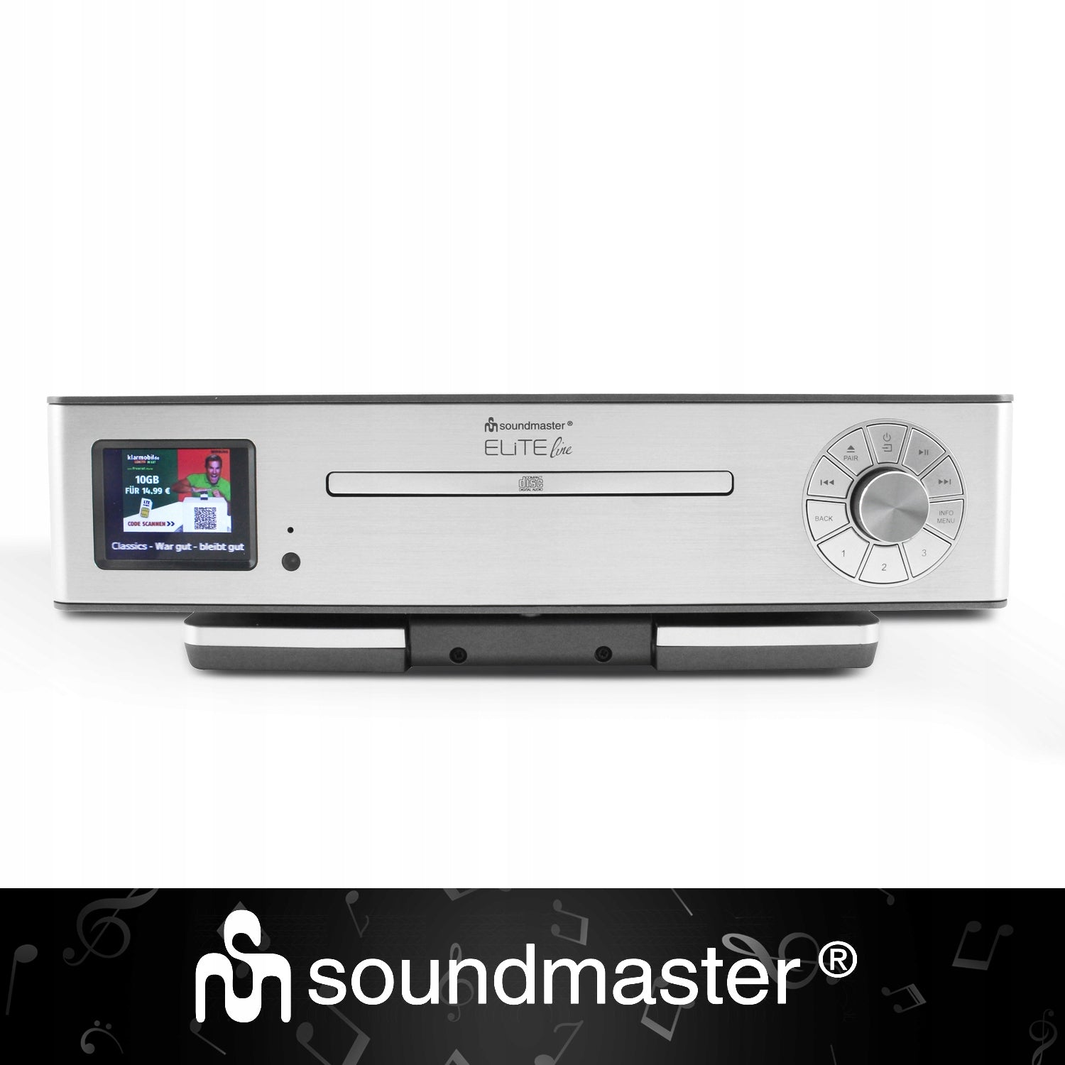 KITCHEN RADIO CD SOUNDMASTER UNDER CABINET LCD SCREEN DAB+/FM BLUETOOTH USB Manufacturer code KTD1020SI