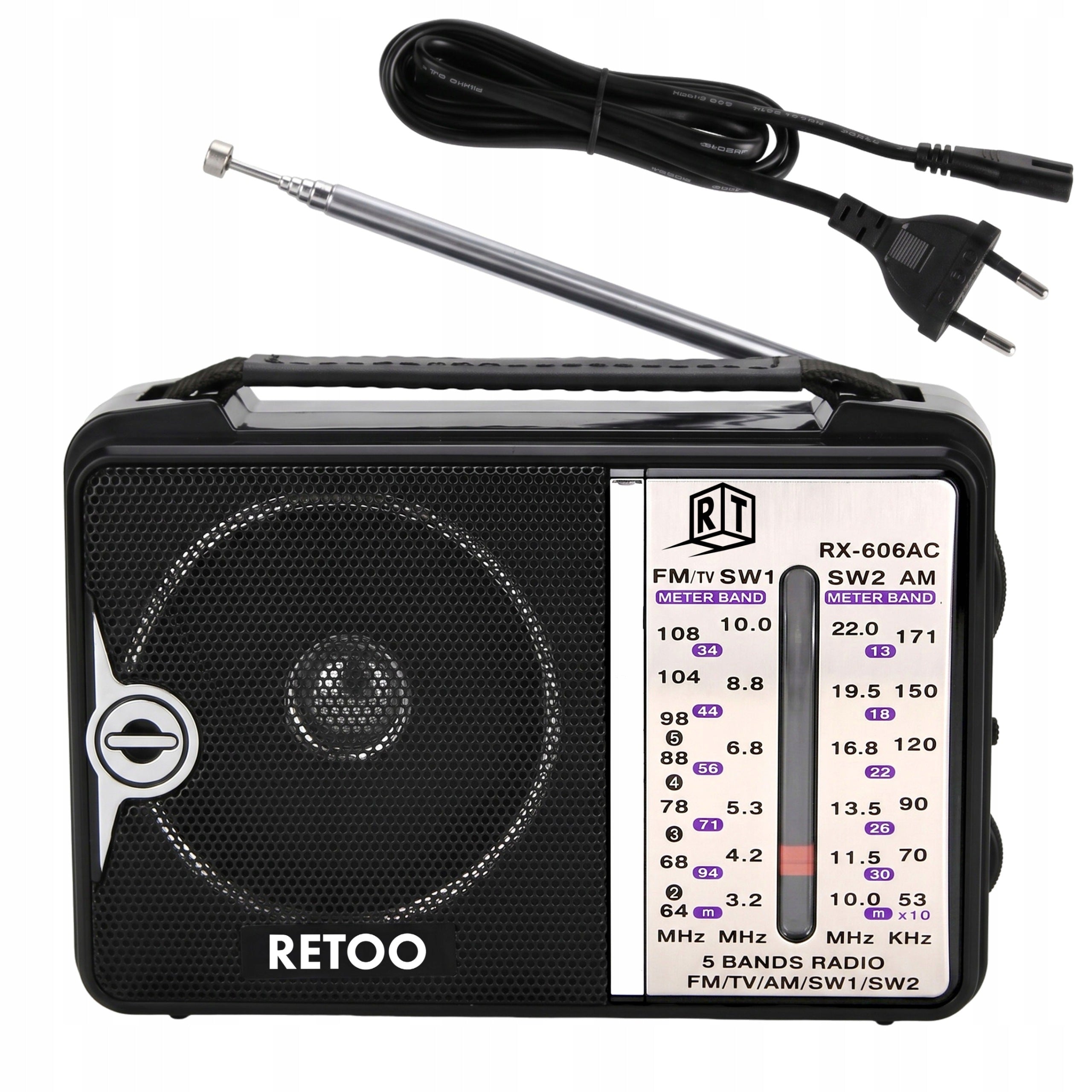 KITCHEN RADIO CONSTRUCTION BATTERY NETWORK FM AM USB PORTABLE ANTENNA 230V Manufacturer code AM FM SW