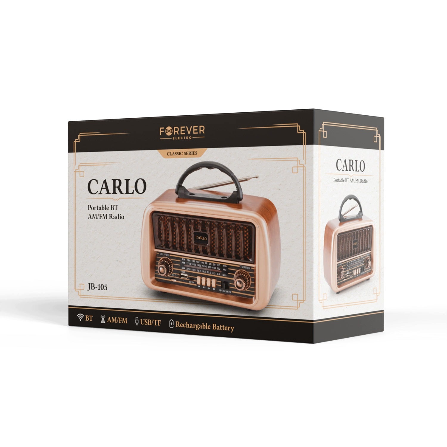 KITCHEN RADIO PORTABLE RETRO BATTERY OPERATED BLUETOOTH BATTERY HOLDER Packaging status original
