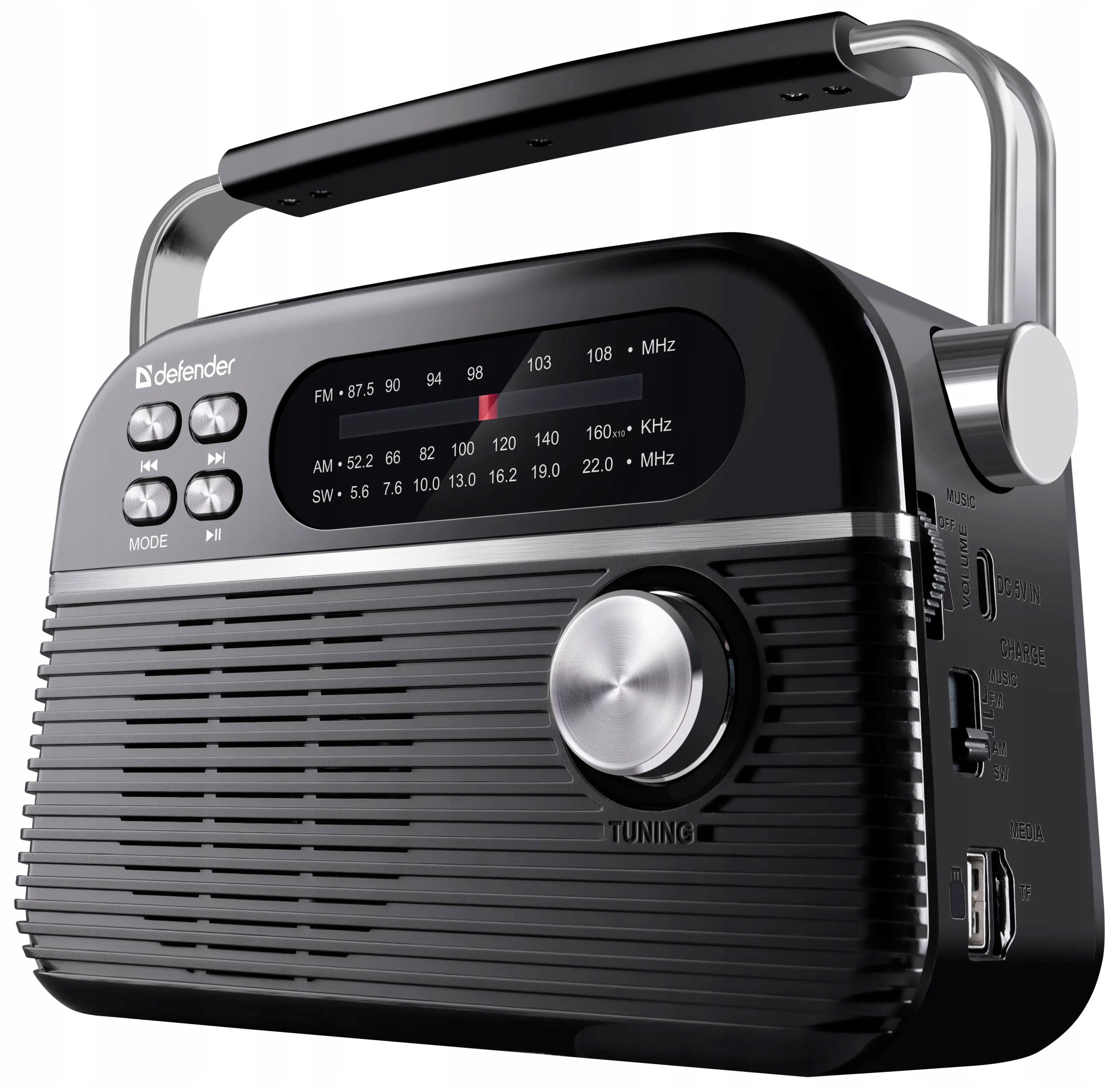 KITCHEN RADIO Portable Wireless FM/AM/SW Receiver Bluetooth Antenna