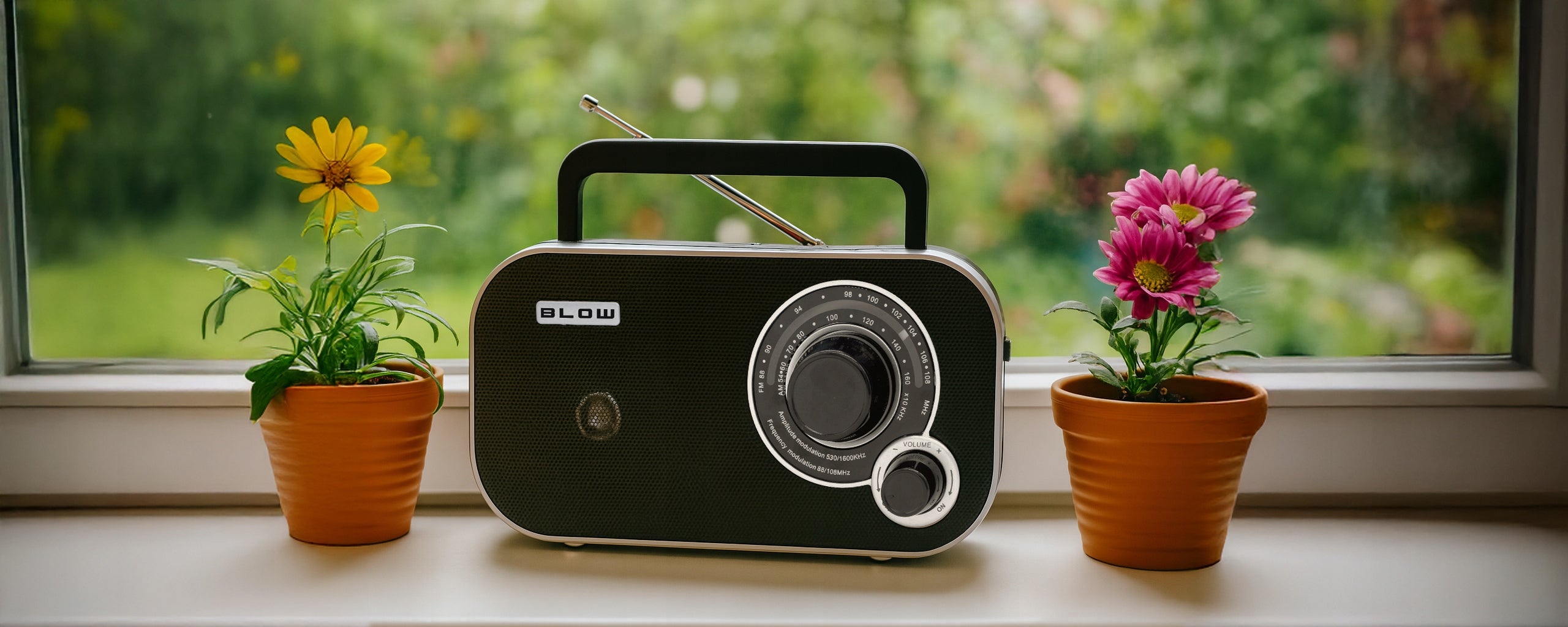 KITCHEN RADIO RETRO BLUETOOTH USB SD 230V PORTABLE BATTERY OPERATED R6 ANTENNA Packaging status original