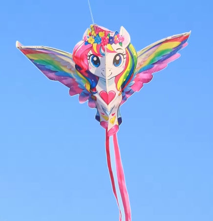KITE UNICORN 140 cm colorful wings gift for children