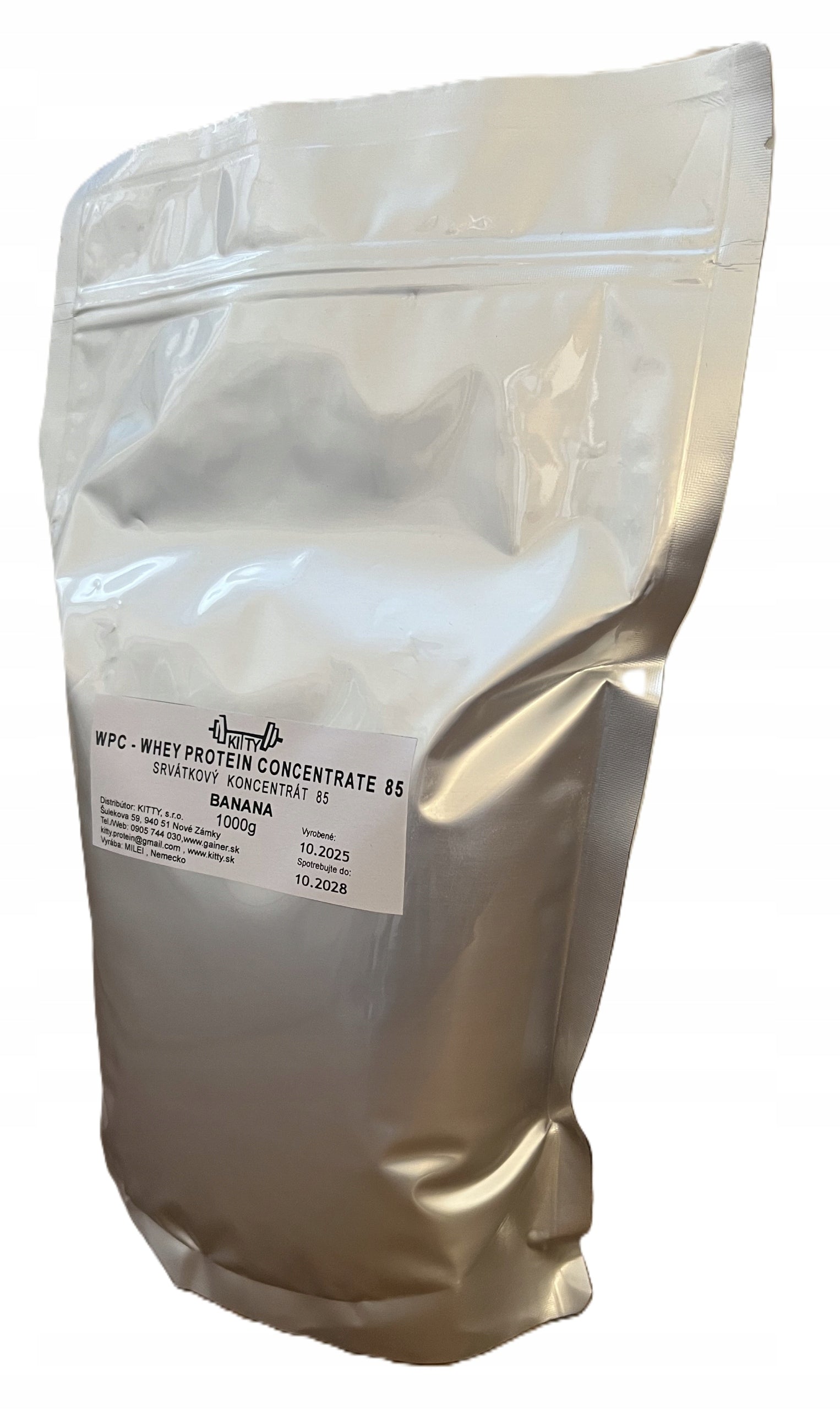KITTY WPC - WHEY PROTEIN CONCENTRATE 85 1000 g. SRVÁTKOVÝ PROTEIN 85 EAN (GTIN) 8582000063947