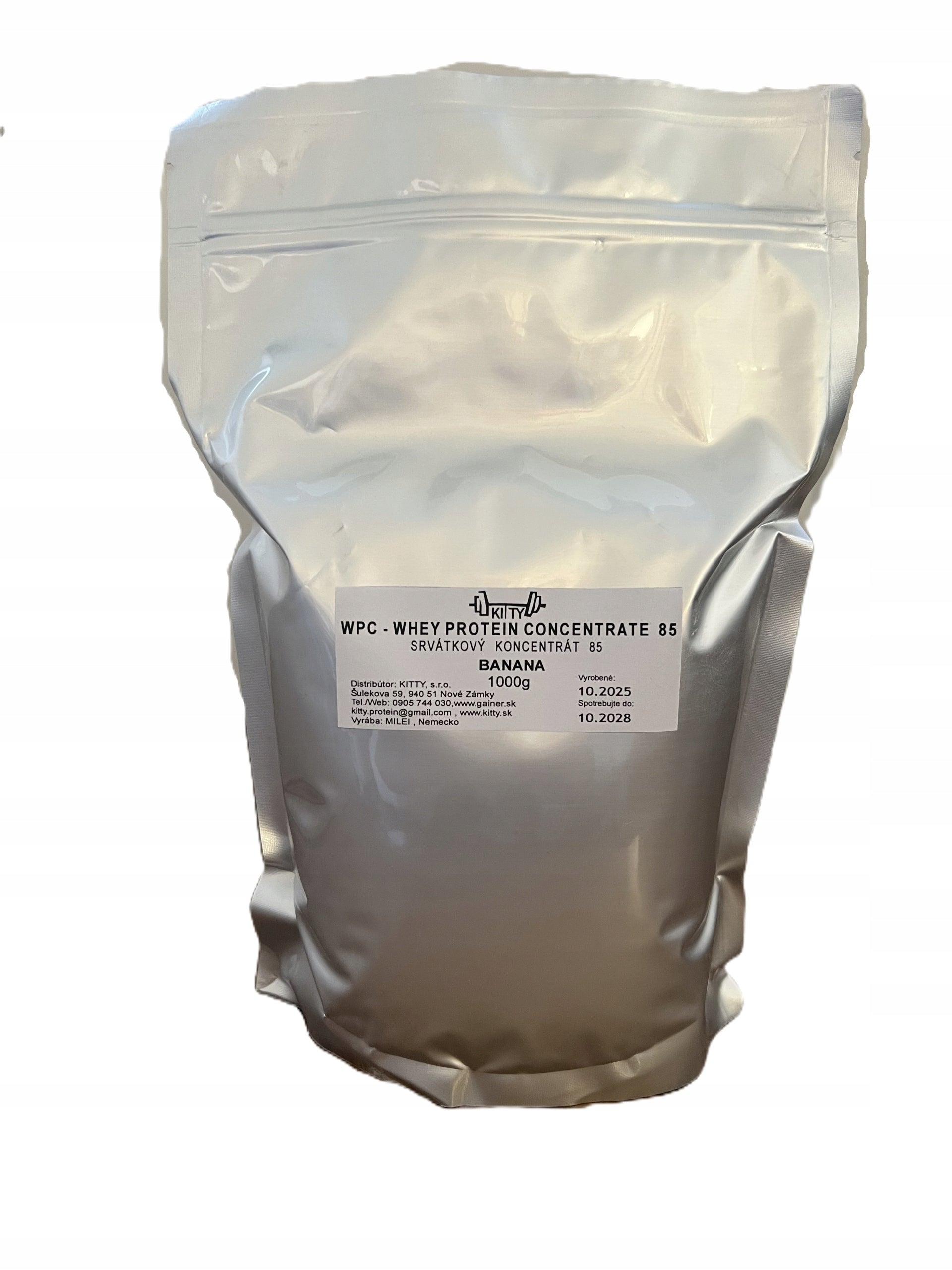 KITTY WPC - WHEY PROTEIN CONCENTRATE 85 1000 g. SRVÁTKOVÝ PROTEIN 85 Manufacturer code 8582000063947