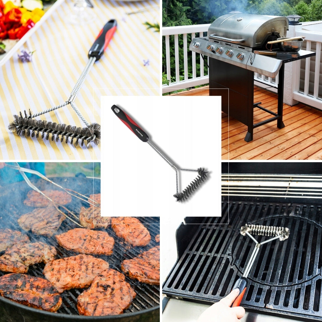 KLAUSBERG KB-7898 Grill Cleaning Brush Stainless Steel Strong Large Manufacturer Klausberg
