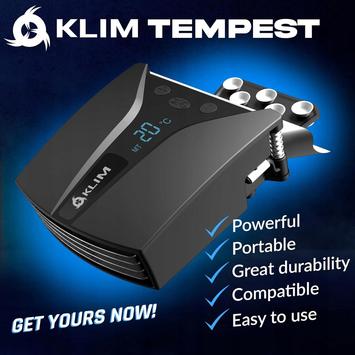 KLIM TEMPEST VACUUM COOLING FOR LAPTOP STEAM DECK 4000RPM SCREEN Packaging status original