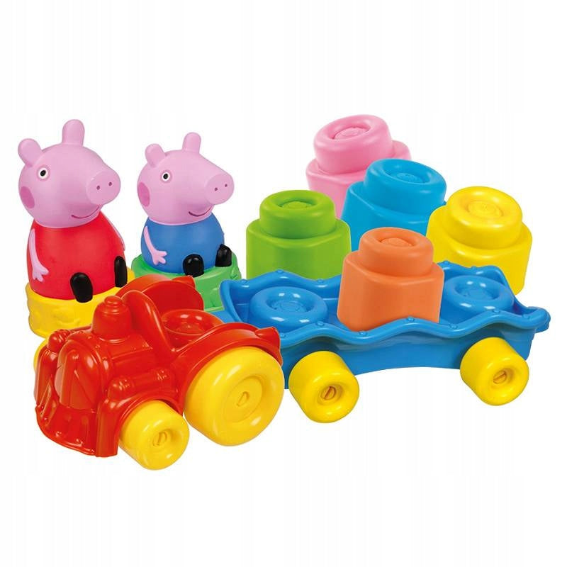 Traukinukas su kaladėlėmis Clementoni Clemmy Peppa Pig, 14 vnt.