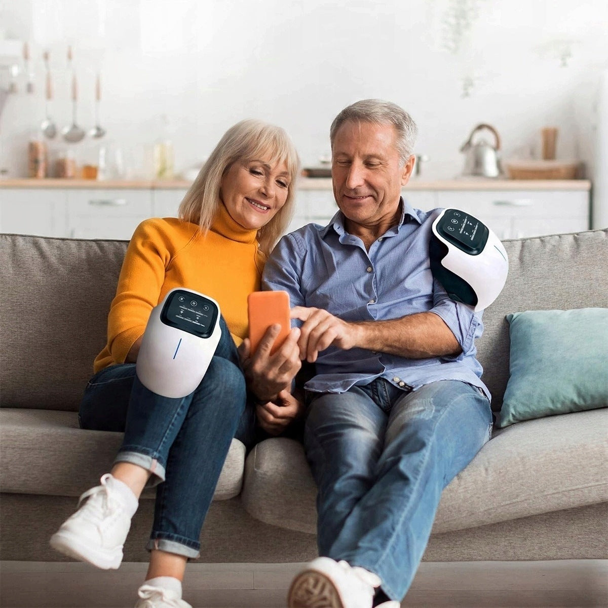 KNEE MASSAGER WIRELESS HEATING INFRARED VIBRATION ON THE KNEE OF THE KNEES Medical device no