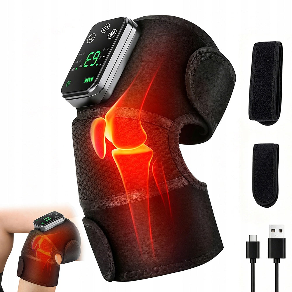 KNEE MASSAGER WITH HEATING AND VIBRATION ELECTRIC WIRELESS BLACK Brand no brand