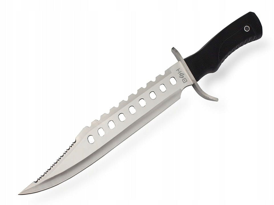 KNIFE | MACHETE BSH MILITARY RAMBO KNIFE WITH THICK HARDENED STEEL BLADE