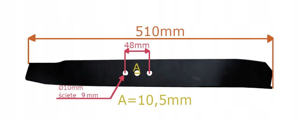 KNIFE MOWER FOR KRYSIAK 602007 LEADER DK51 FAVORITE DK51 HANDY LS51-173-HSD Manufacturer code 25693000169478