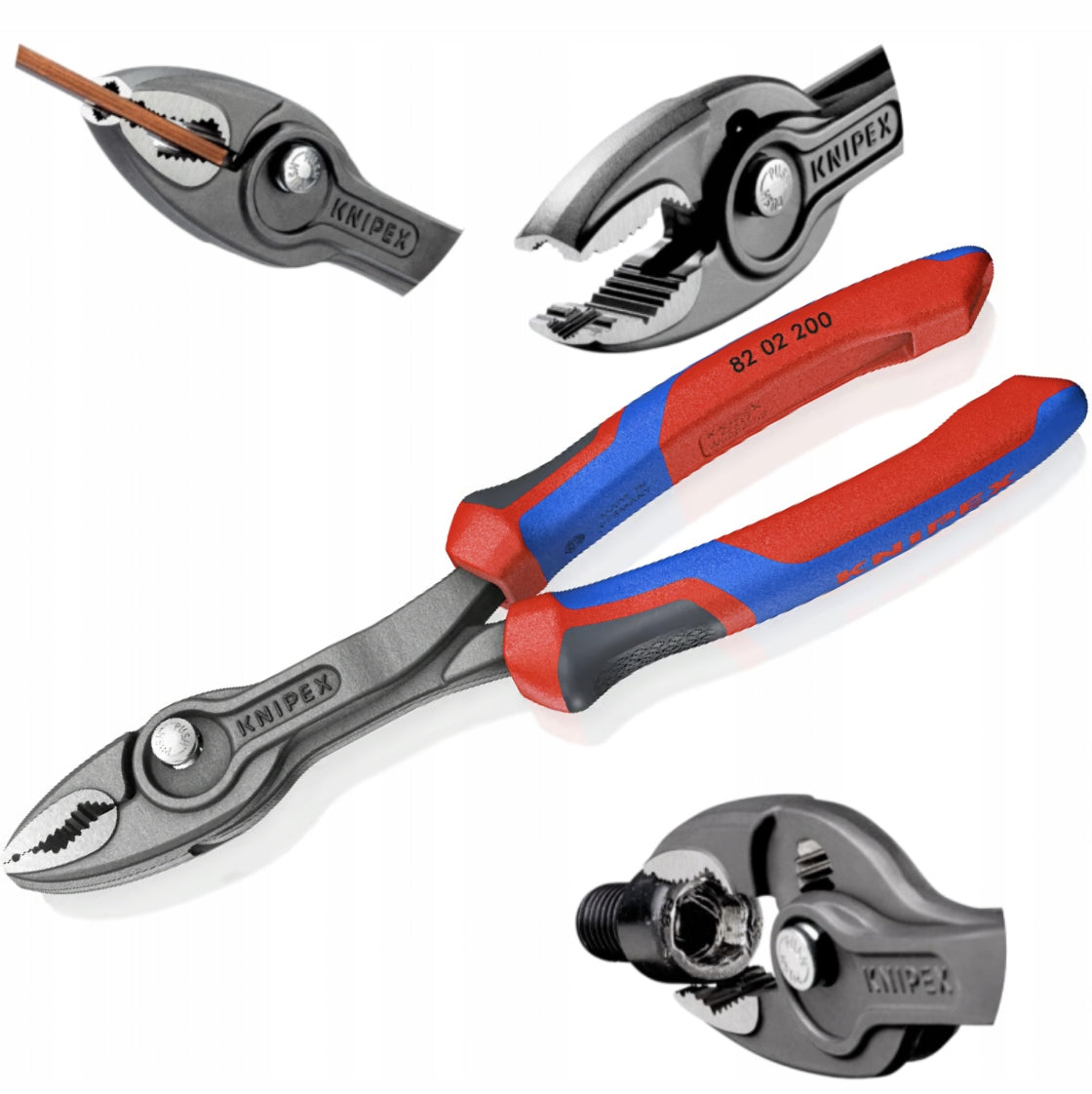 KNIPEX 82 02 200 TwinGrip front clamping pliers New model KNIPEXTEND