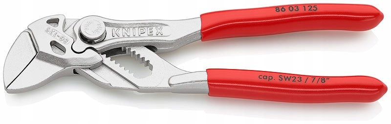 KNIPEX 86 03 125 ADJUSTABLE HARDENED PLIERS 125 mm