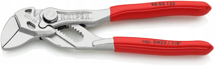 KNIPEX 86 03 125 adjustable wrench pliers 2 in 1