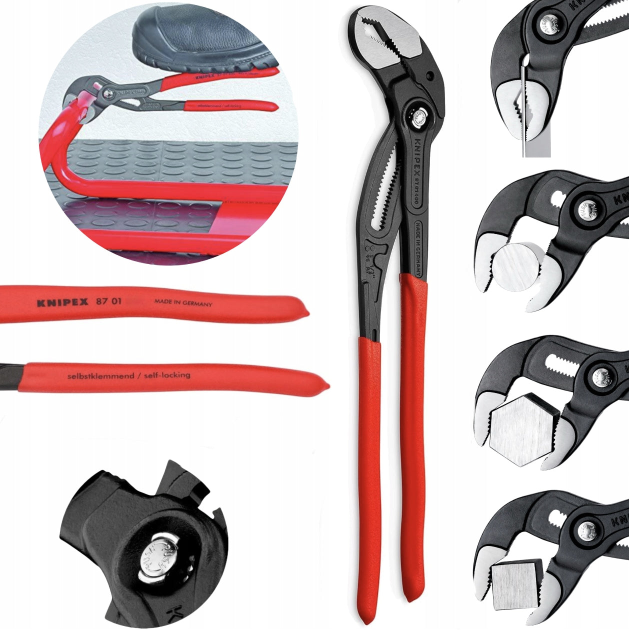 KNIPEX 87 01 400 Cobra XL Pipe Adjustable Pliers