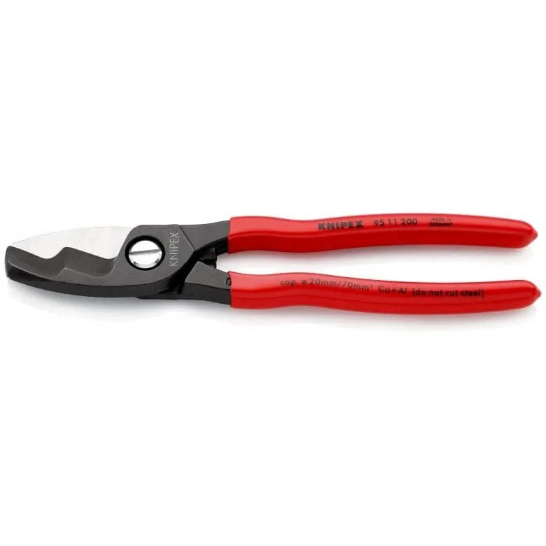 KNIPEX 95 11 200 Cable Shears 200mm Precision For Electrician Packaging status original