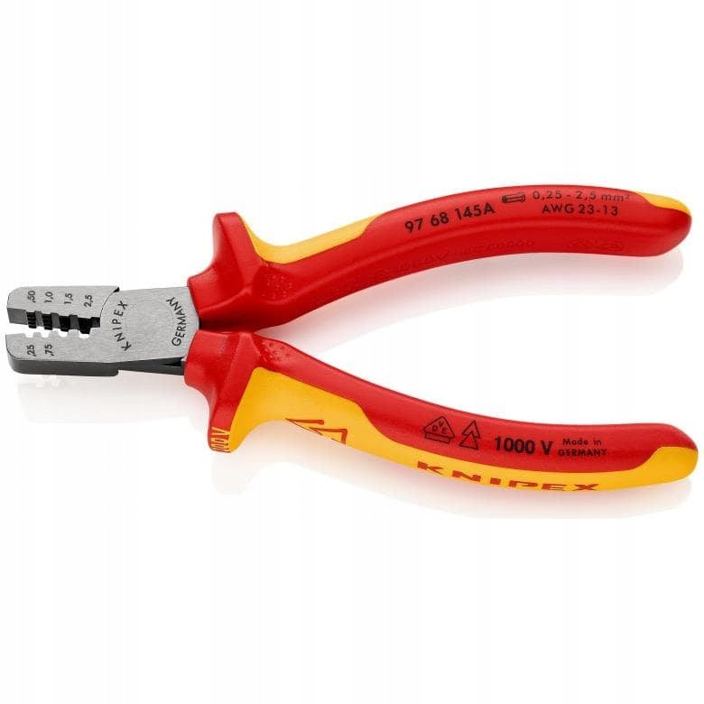 KNIPEX BUSHING CRIMPING PLIERS 97 68 145 A Brand Knipex