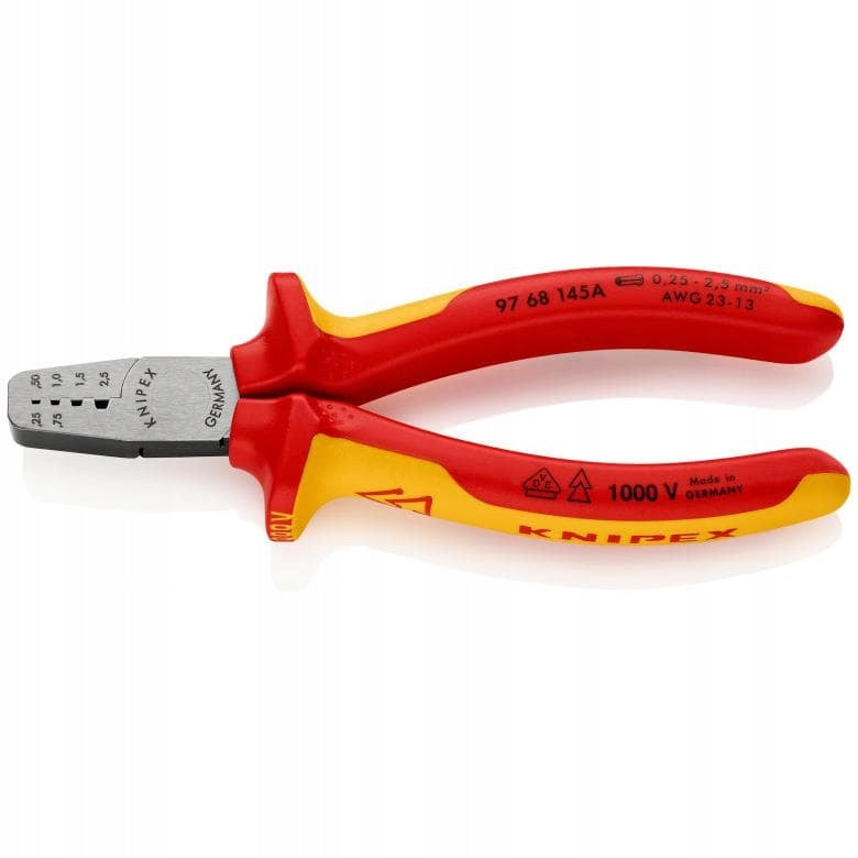 KNIPEX BUSHING CRIMPING PLIERS 97 68 145 A