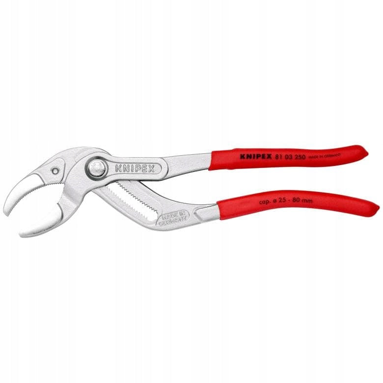 KNIPEX PLIERS FOR SIPHONS AND CONNECTORS 81 03 250 Brand Knipex