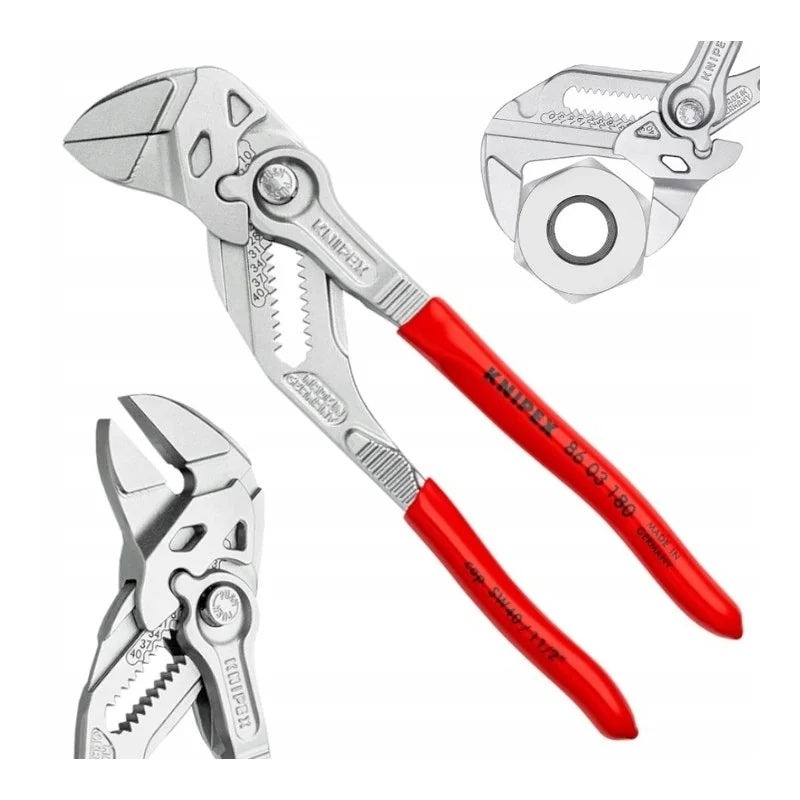 KNIPEX Pliers-key 180 mm nickel plated 13 adjustment positions 86 03 180