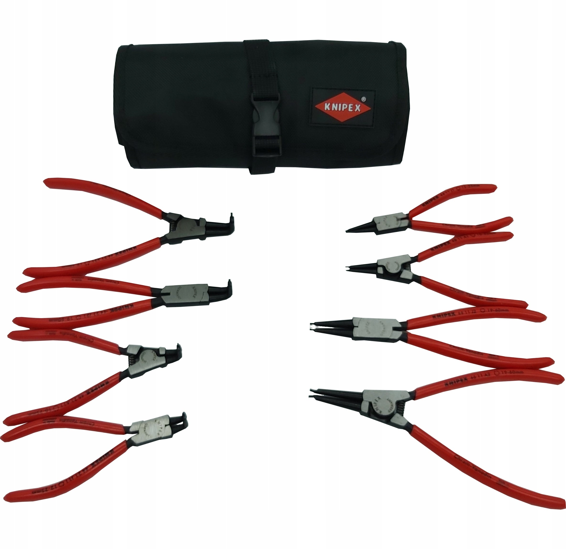 KNIPEX Set of pliers for settling rings 8 parts 00 19 58 V01 Manufacturer code 00 19 58 V01
