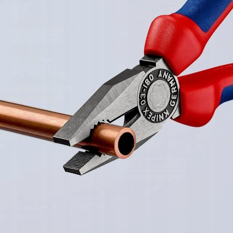 KNIPEX UNIVERSAL PLIERS PVC 180MM 03 02 180 Length 180 mm