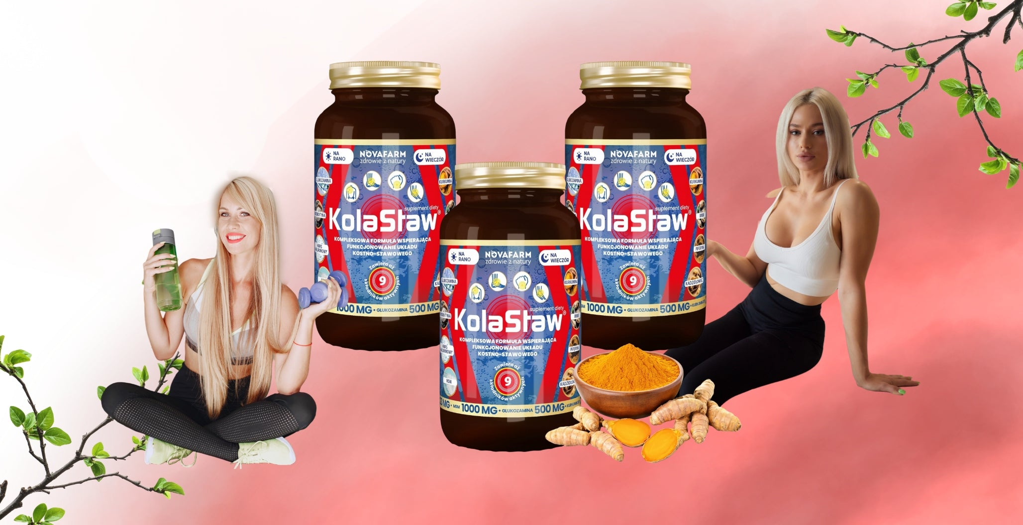 KOLASTAW 100 Bone Capsules Joints GLUCOSAMINE CHONDROITIN TURMERIC Manufacturer code Zestaw 3x KOLASTAW 100 Kapsułek na Stawy