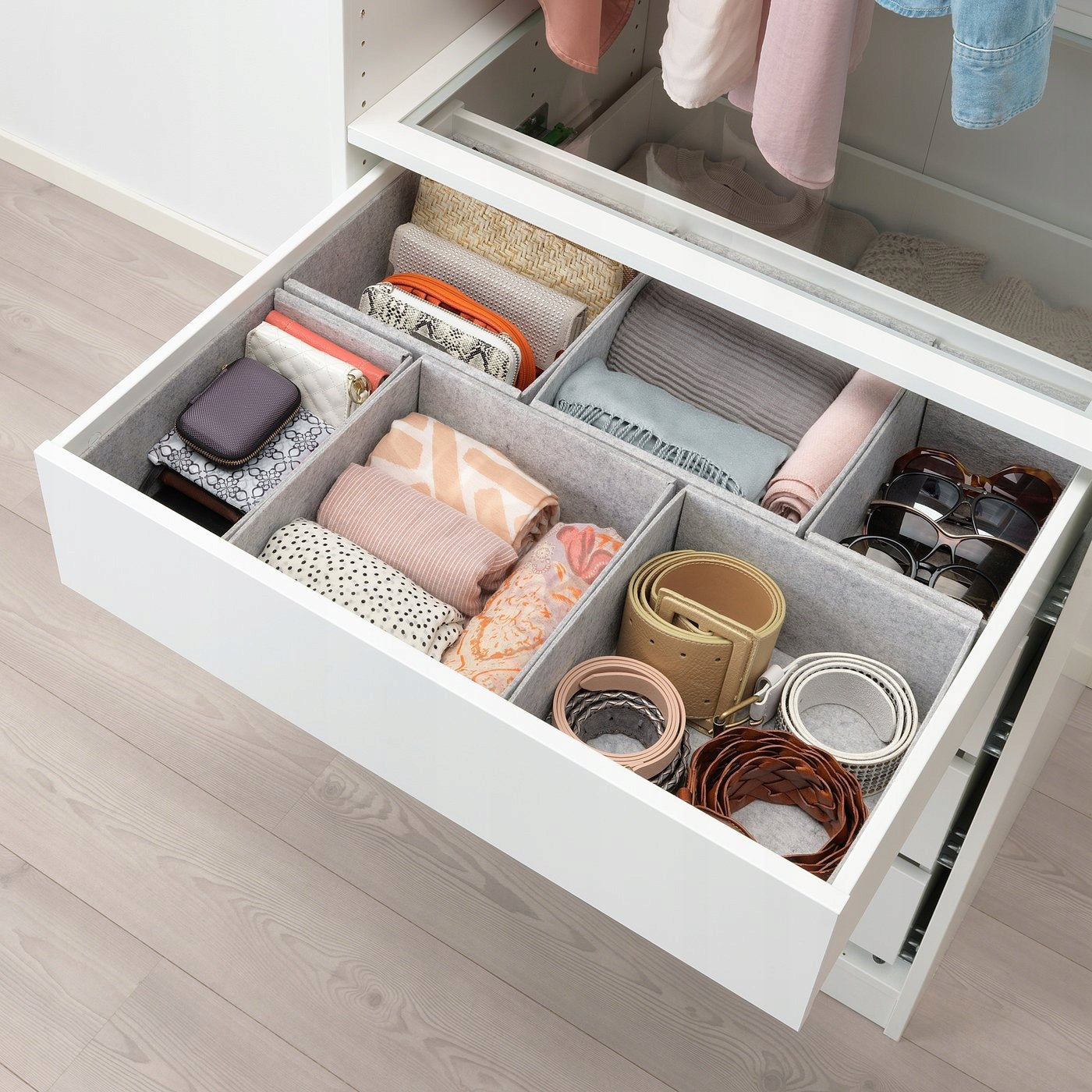 KOMPLEMENT Box set, 6 pcs. - light grey 65x54 cm Manufacturer code KOMPLEMENT