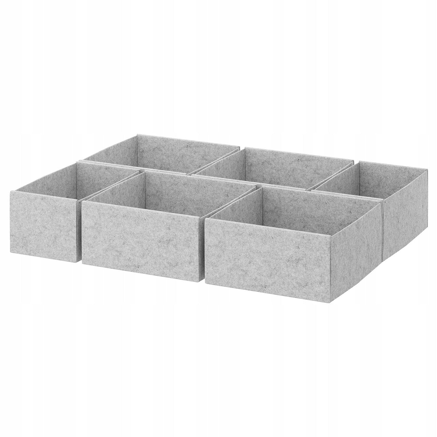 KOMPLEMENT Box set, 6 pcs. - light grey 65x54 cm